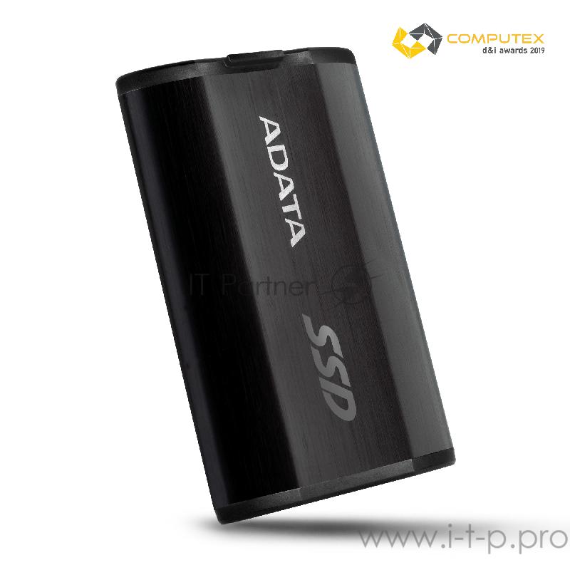 Накопитель внешний 1.8 1TB ADATA SE800 Black External SSD ASE800-1TU32G2-CBK USB 3.2 Gen 2 Type-C, 1000R, USB 3.2 Type-C to C cable,USB 3.2 Type-C to A cable, Quick Start Guide, Tough-IP68 dustproof and waterproof, Military-Grade shockproof, RTL