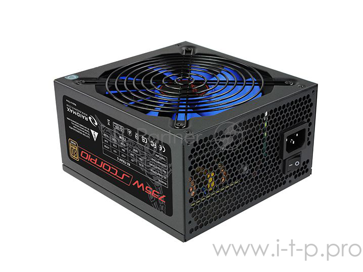 Блоки питания Raidmax RX-735AP-S Блок питания RX-735AP-S (Модульный, ATX v2.3, 735W, Active PFC, 135mm Fan, 80 Plus Bronze) RX-735AP-S Retail
