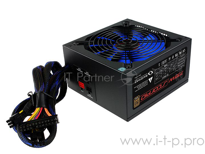 Блоки питания Raidmax RX-735AP-S Блок питания RX-735AP-S (Модульный, ATX v2.3, 735W, Active PFC, 135mm Fan, 80 Plus Bronze) RX-735AP-S Retail