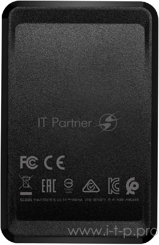 Накопитель внешний 2.5 500GB ADATA SC685 Black External SSD ASC685-500GU32G2-CBK USB 3.2 Gen 2 Type-C, 530/460, USB 3.2 Type-C to C cable,USB 3.2 Type-C to A cable, Quick Start Guide, RTL