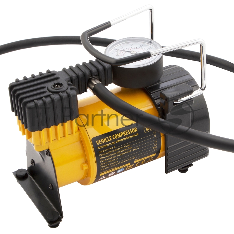 Компрессор автомобильный Denzel DС-20, 12 В, 10 атм., 35 л/мин // 58054