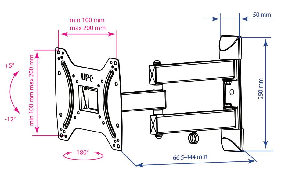 Крепеж Kromax DIX-22 черный 15