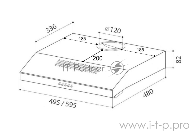 Вытяжка Lex S 600 INOX