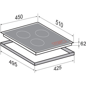 Встраиваемая индукционная варочная панель Zigmund & Shtain CI 33.4 W