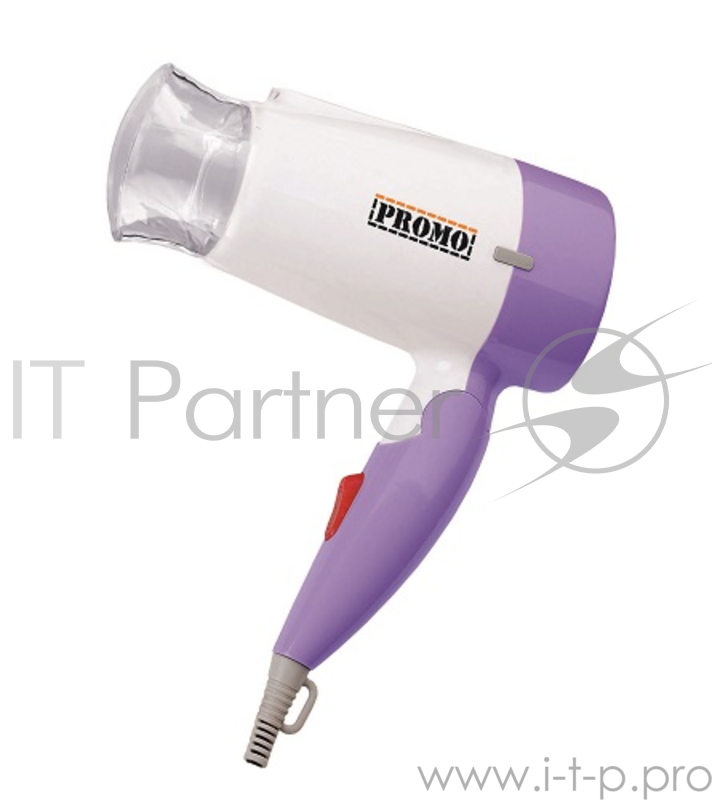 Фен PROMO PR-HD2601, 700 Вт, 2 скорости, складная ручка