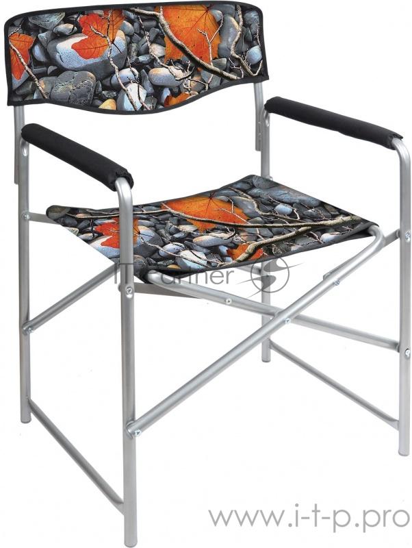 Кресло складное НИКА КС3/4 камни серый