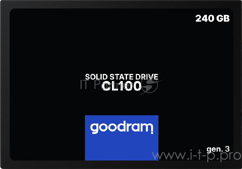 Накопитель SSD 2.5 Goodram 240Gb CL100 gen.3 <SSDPR-CL100-240-G3> (SATA3, up to 520/400MBs, 3D TLC, 7mm)
