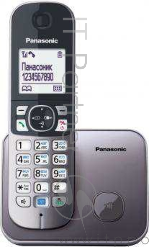 Радиотелефон Panasonic KX-TG6811RUM DECT, с опред.номера, серый