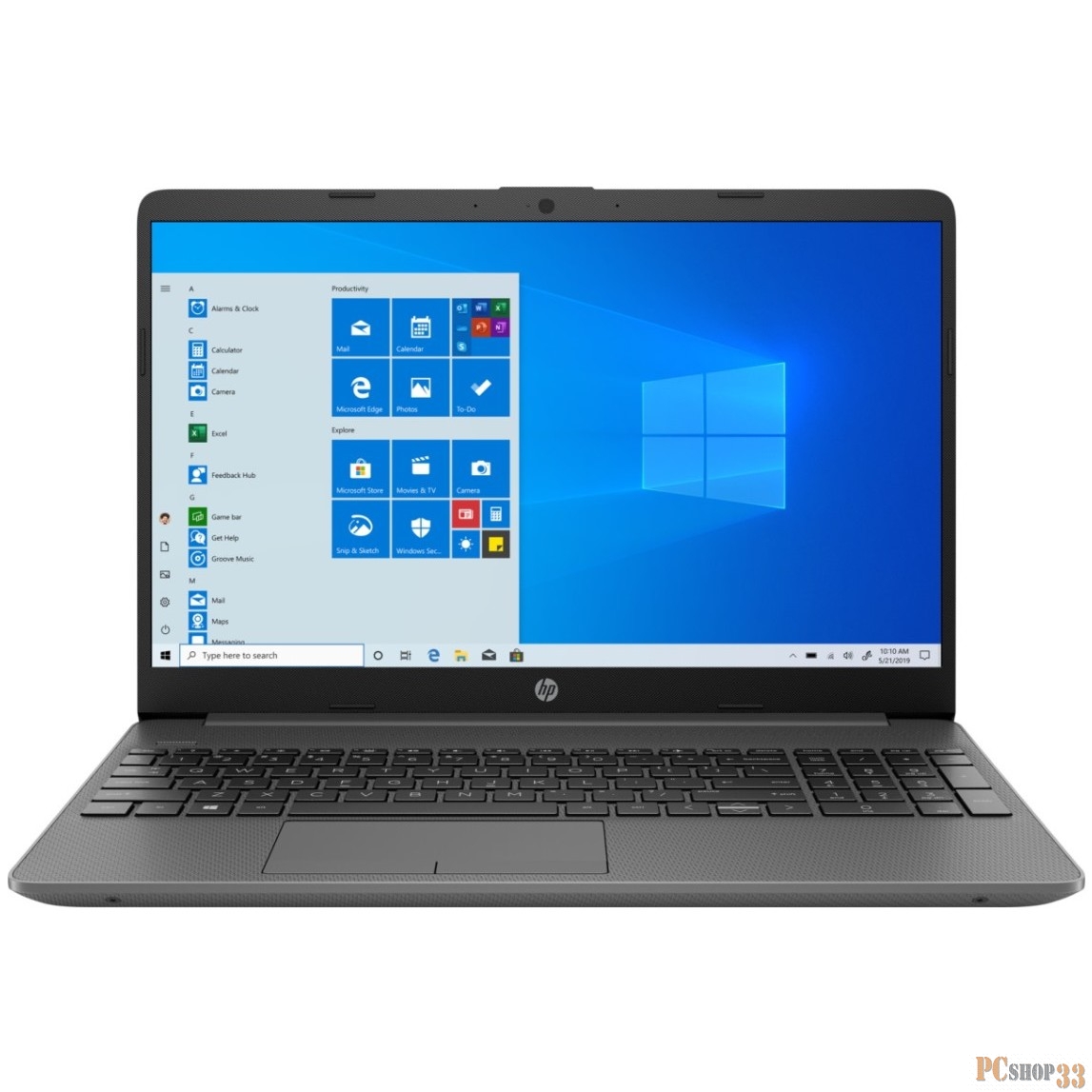Ноутбук HP15 15-dw2016ur 15,6 HD, Intel Core i3-1005G1, 4Gb, 1Tb, no ODD, Win10, серый