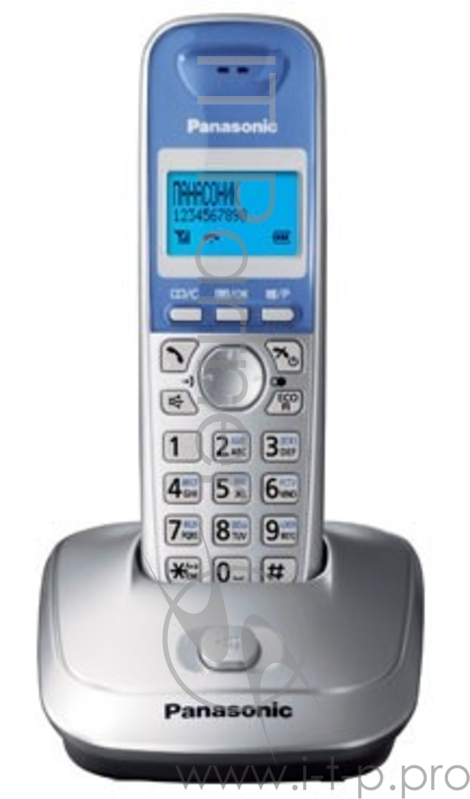 Радиотелефон Panasonic KX-TG2511RUS, DECT, с опред.номера, серебр.