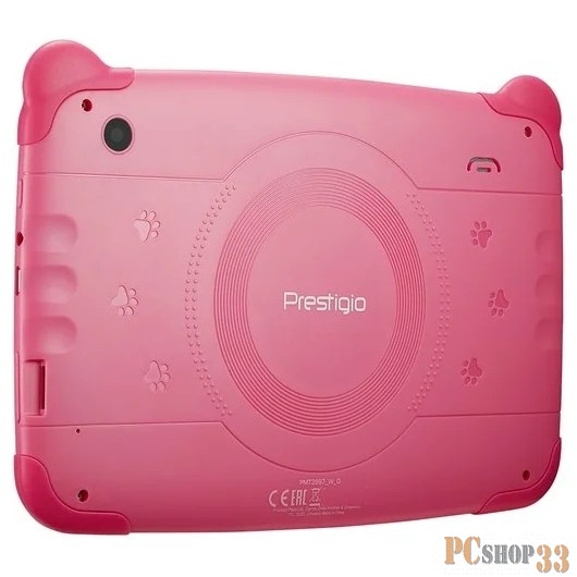 Планшет детский Prestigio Smartkids, PMT3997_W_D_PK, wifi, 7 1024*600 IPS display, up to 1.3GHz quad core processor, android 8.1(go edition), 1GB RAM+16GB ROM, 0.3MP front+2MP rear camera, 2500mAH battery