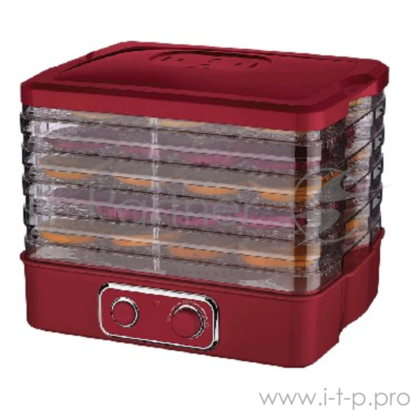 Сушилка для овощей и фруктов MARTA MT-1948 бордовый гранат