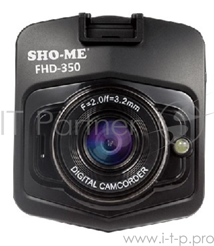 Видеорегистратор SHO-ME FHD-350 Размер дисплея 2,4 дюйма. Видео сенсор GC1004. Угол обзора 120°. Мин освещенность 1Lux. Цикличная запись/Запись по датчику движения. Формат видео MJPEG. Запись без потери данных. Запись при подаче питания. G-сенсор. За