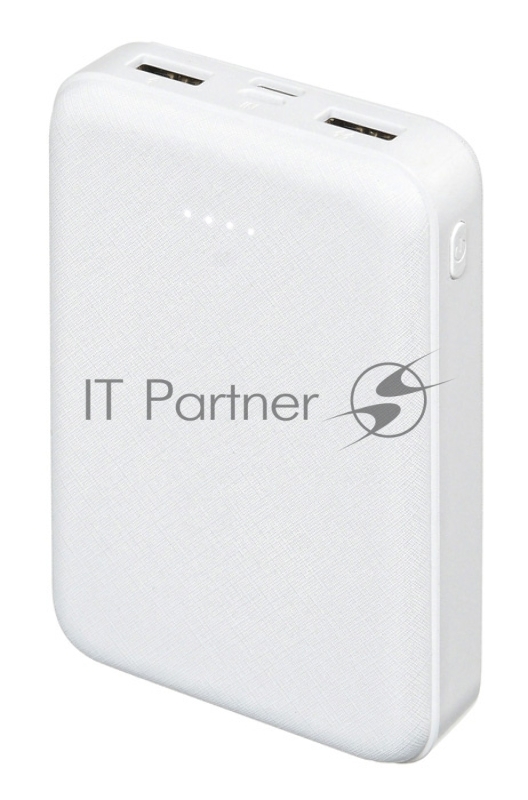 Мобильный аккумулятор Buro T4-10000 Li-Pol 10000mAh 2A+1A белый 2xUSB