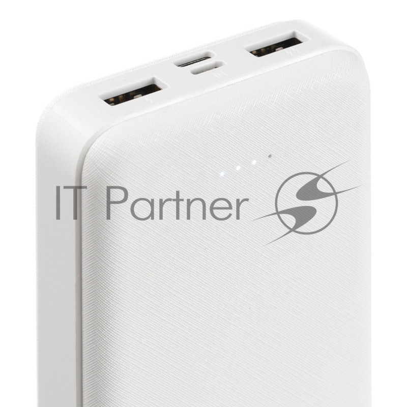 Мобильный аккумулятор Buro T4-10000 Li-Pol 10000mAh 2A+1A белый 2xUSB