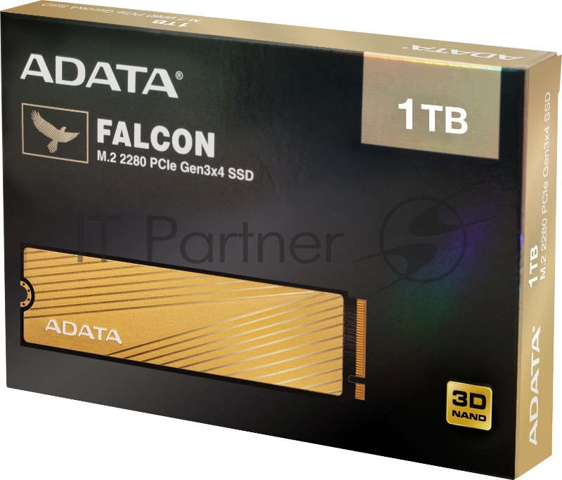 M.2 2280 1TB ADATA FALCON Client SSD AFALCON-1T-C PCIe Gen3x4 with NVMe, 3000/1400, IOPS 180/180K, MTBF 1.8M, 3D TLC, 600TBW, 0.329DWPD, RTL