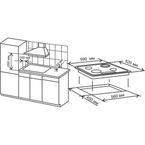 Варочная поверхность электрическая De Luxe 595204.03эвс