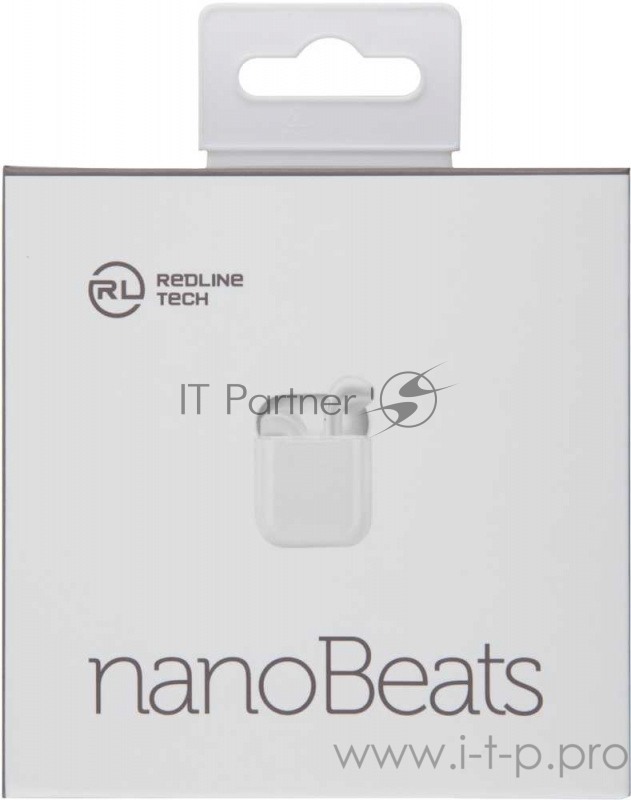 Гарнитура вкладыши Redline nanoBeats BHS-10 белый беспроводные bluetooth (в ушной раковине) (кейс в компл.)
