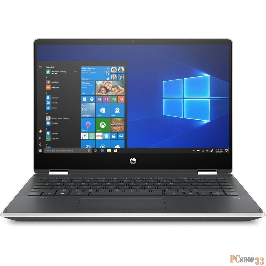 Ноутбук-трансформер HP Pavilion x360 14-dh1005ur (132S3EA) серебристый