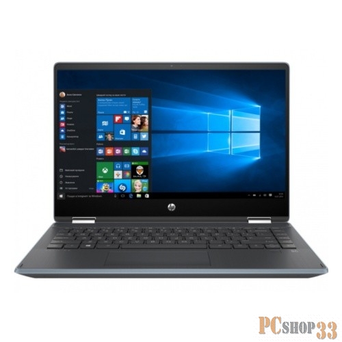 Ноутбук-трансформер HP Pavilion x360 14-dh1006ur (104A3EA) голубой