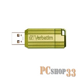 носитель информации Verbatim USB Drive 8Gb Pin Stripe Eucalyptus Green 47396 {USB2.0}