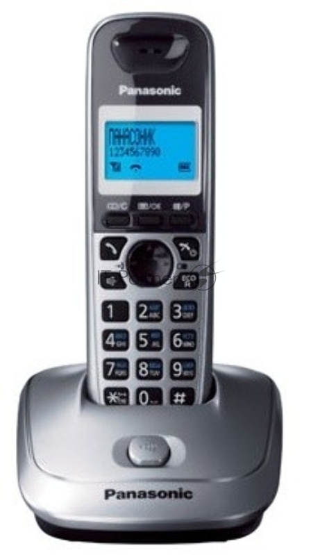 Радиотелефон Panasonic KX-TG2511RUM, DECT, с опред.номера, металлик