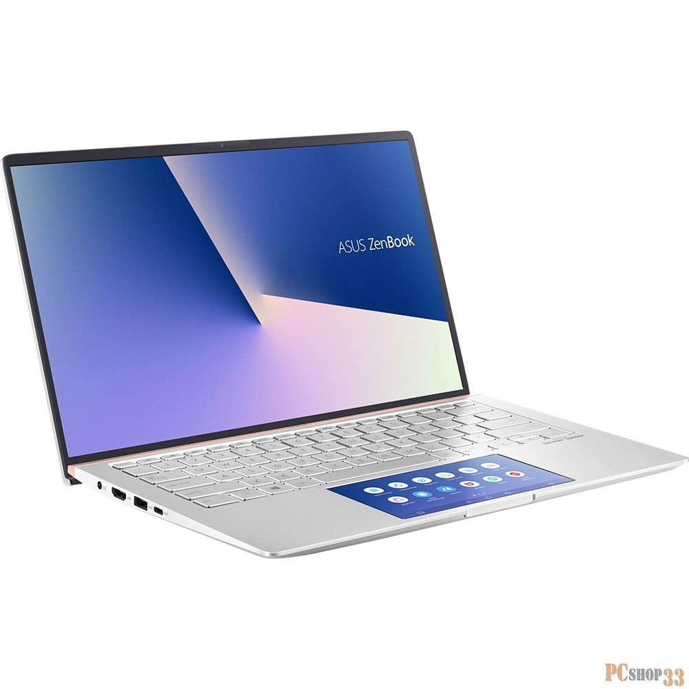 Ноутбук Asus Zenbook UX434FAC-A5343R Core i7 10510U/16Gb/SSD512Gb/Intel UHD Graphics 620/14/IPS/FHD (1920x1080)/Windows 10 Professional 64/silver/Wi