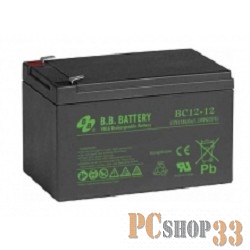 батареи B.B. Battery Аккумулятор BC 12-12 (12V 12Ah)