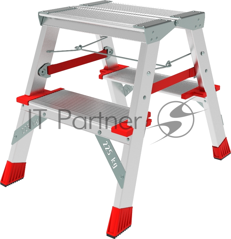 Стремянка Новая Высота NV500 двухсторонняя 2 ступеньки 5120202
