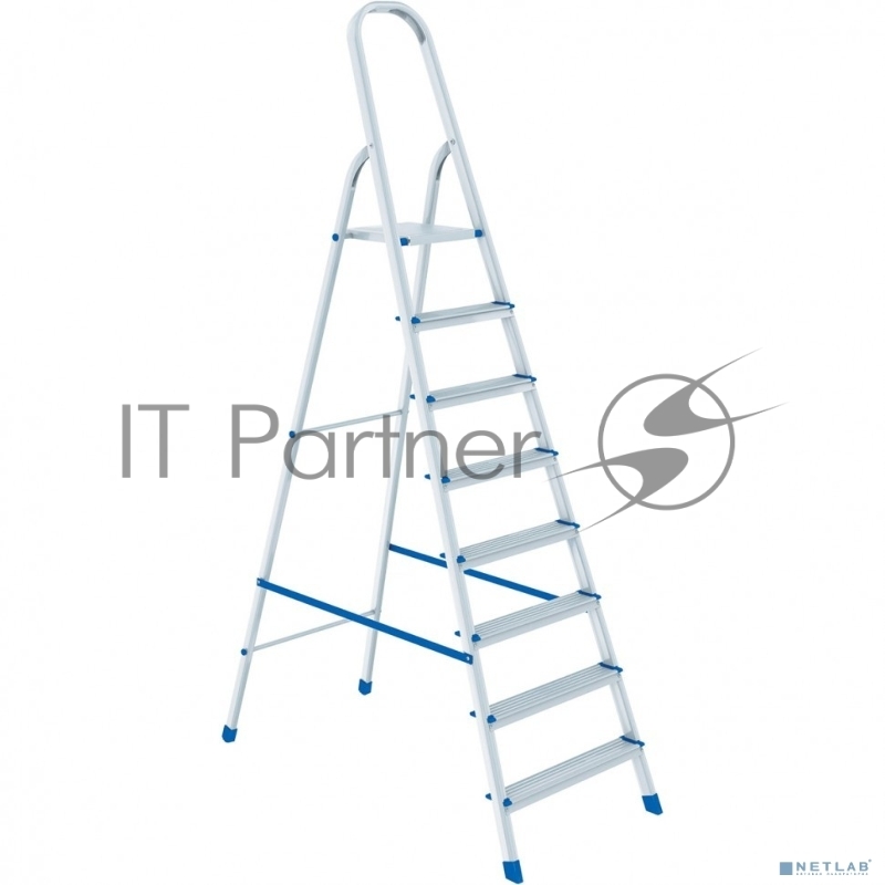 Стремянка СИБРТЕХ 97718, 8 ступеней, алюминиевая