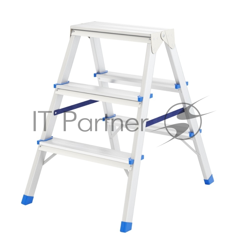 Стремянка СИБРТЕХ 97923 двусторонняя 3ст алюминиевая