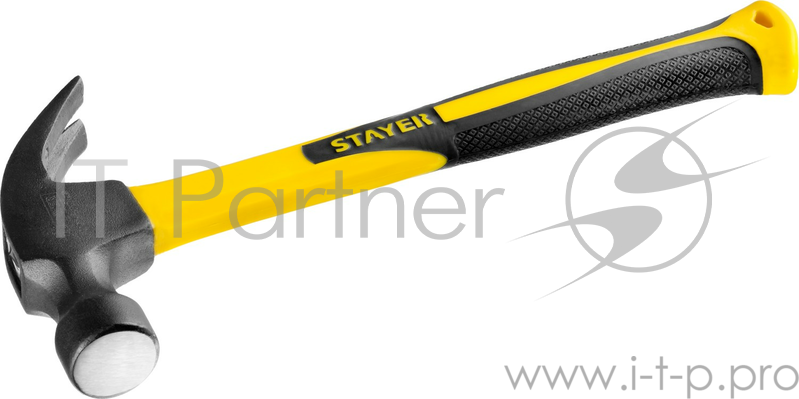 Молоток-гвоздодер с фибергласовой рукояткой STAYER Fiberglass 680 г 2026_z01
