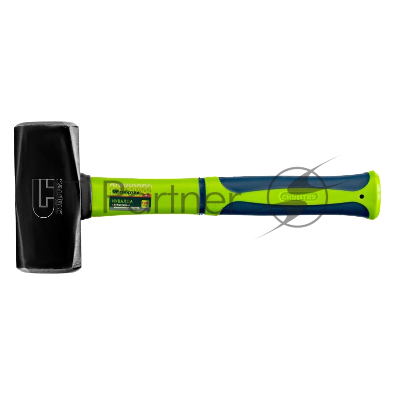 Кувалда СИБРТЕХ 10916, 1500 г, фибергласовая обрезиненная рукоятка
