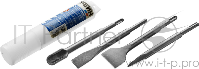 Набор зубил СИБИН SDS-Plus для перфораторов, 200мм, 4шт 29240-H4