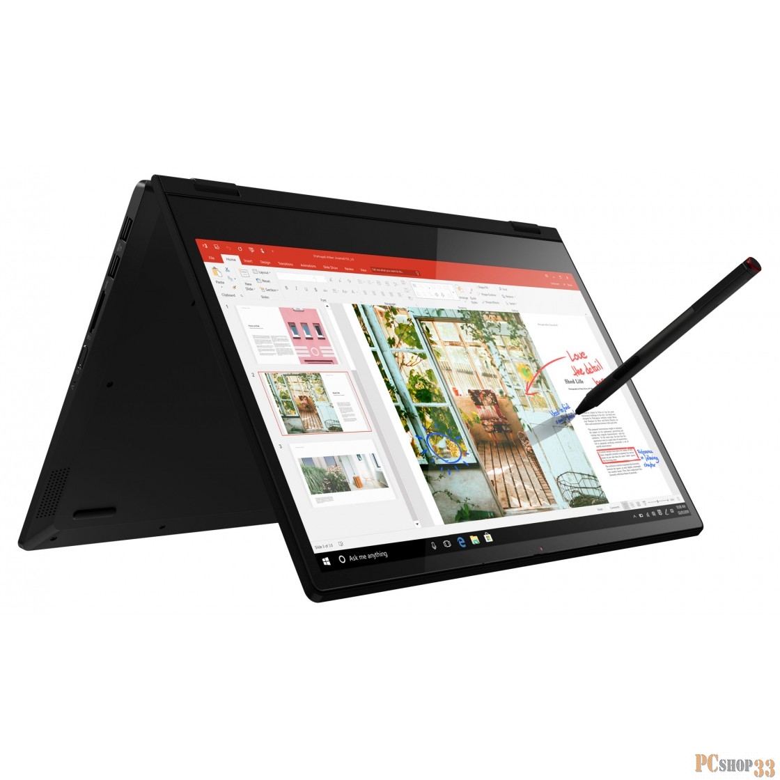 Трансформер Lenovo Yoga C340-14IML Ryzen 3 3200U/8Gb/SSD256Gb/Intel UHD Graphics/14/IPS/Touch/FHD (1920x1080)/Windows 10/black/WiFi/BT/Cam