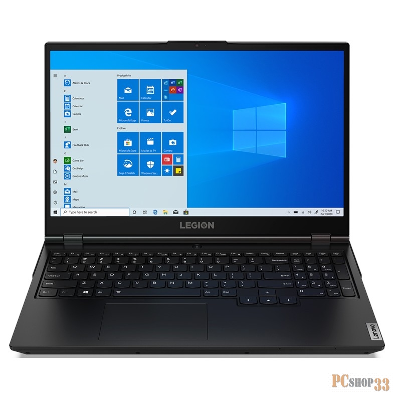 Ноутбук Lenovo Legion 5 15IMH Core i5 10300H/8Gb/SSD512Gb/nVidia GeForce GTX 1650 Ti 4Gb/15.6/IPS/FHD (1920x1080)/Windows 10/black/WiFi/BT/Cam