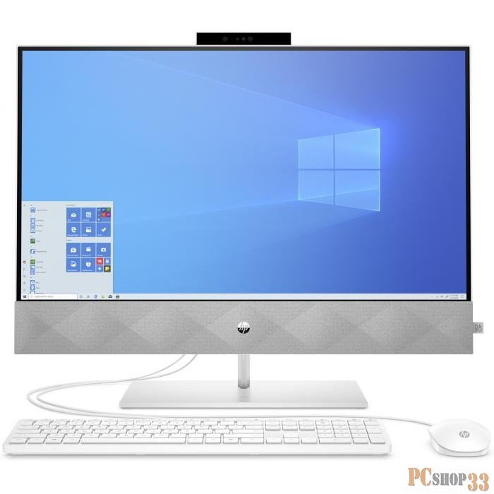 HP Pavilion I 27-27-d0014ur NT 27 UHD(3840x2160) Core i7-10700T, 16GB DDR4 2666 (1x16GB), SSD 512Gb, nVidia Gef MX350 4GB, no DVD, kbd&mouse wireles