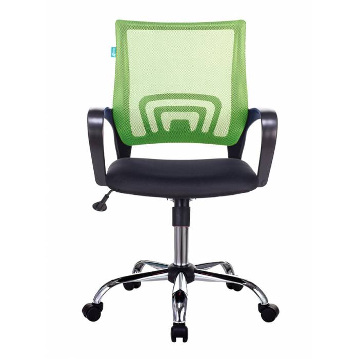 Кресло Бюрократ CH-695N/SL/SD/TW-11 салатовый TW-03A сиденье черный TW-11 крестовина хром