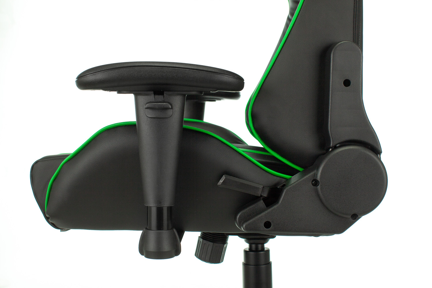 Кресло игровое Бюрократ VIKING ZOMBIE A4 GN черный/зеленый искусственная кожа