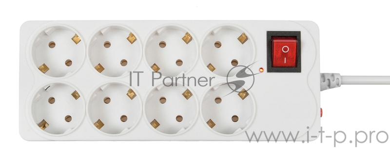 Сетевой фильтр Buro 800SH-5-W 5м (8 розеток) белый (коробка)