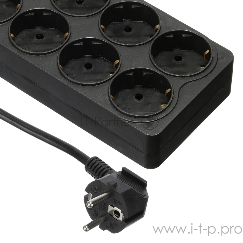 Сетевой фильтр Buro 800SH-3-B 3м (8 розеток) черный (коробка)