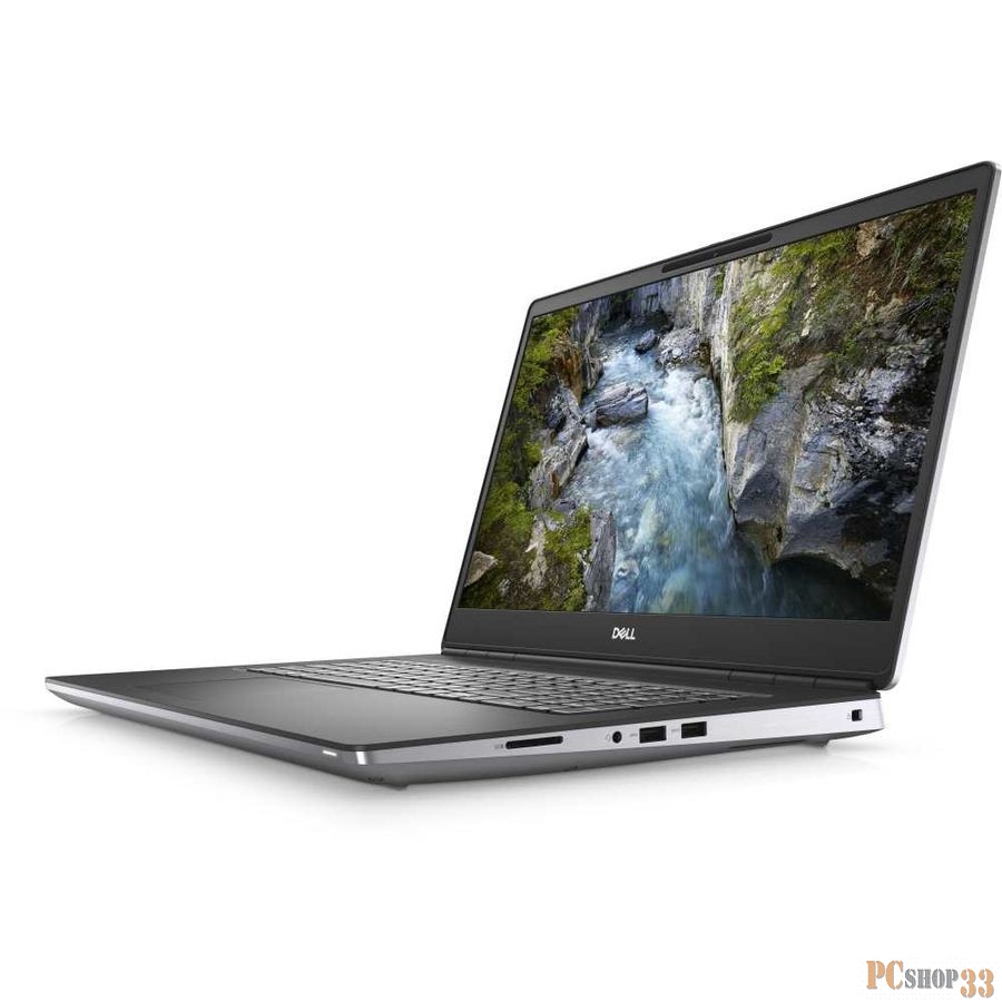 Ноутбук Dell Precision 7750 Core i7 10750H/16Gb/SSD512Gb/NVIDIA Quadro T1000 4Gb/17.3/WVA/FHD (1920x1080)/Windows 10 Professional 64/grey/WiFi/BT/Ca