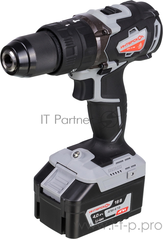 Дрель-шуруповерт ударная Интерскол ДАУ-13/18В аккум. патрон:быстрозажимной (кейс в комплекте)