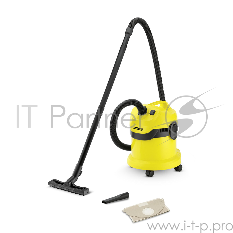 Пылесос Karcher WD2 1000Вт желтый/черный