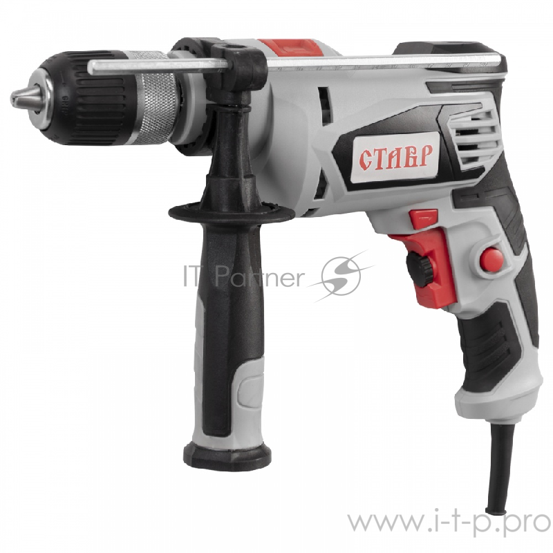 Дрель ударная СТАВР ДУ-13/750БК 750 Вт, 0-3000 об/мин, 0-40000 уд/мин, патрон 2-13мм двухмуф