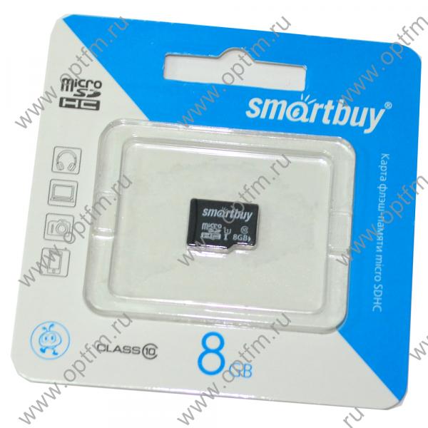 8GB SmartBuy MicroSD (Transflash) class 10 без адаптера