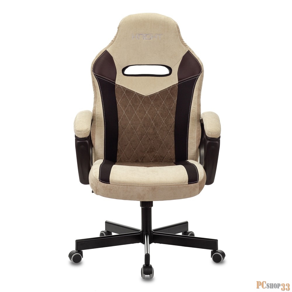 Кресло игровое Бюрократ VIKING 6 KNIGHT BR FABRIC коричневый крестовина металл