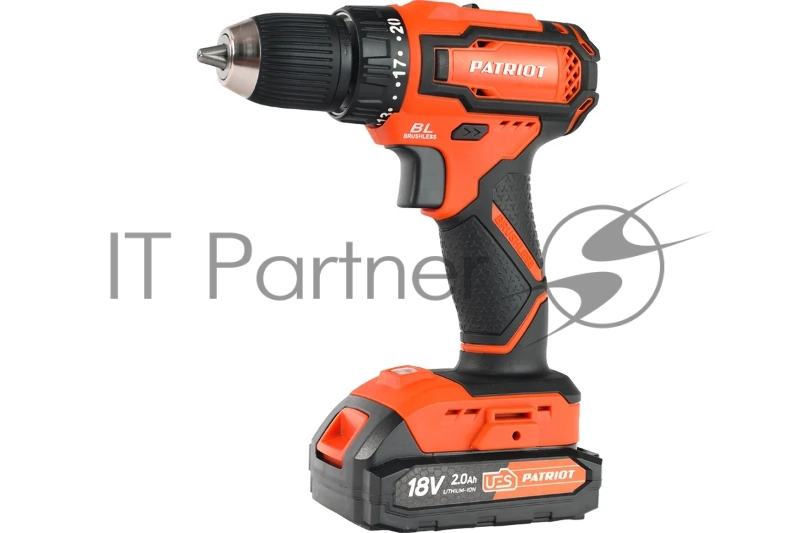 Дрель-шуруповерт аккумуляторная PATRIOT BR 207UES BL