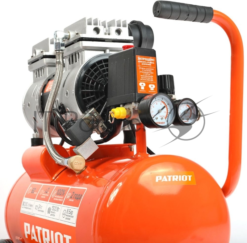 Компрессор Patriot поршневой безмасляный WO 24-260S