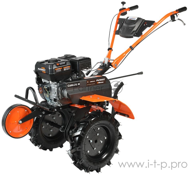 Мотоблок бензиновый ПАТРИОТ САМАРА М (широкое колесо P19*7-8D ) (4 вперед, 2 назад) Россия